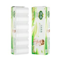 雨森 天然柔滑妇婴卷纸卫生纸700克/提12卷6层加厚无芯卷纸厕纸 5层