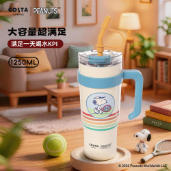 COSTA 咖世家 史努比系列保温杯 1.25L 吸管杯