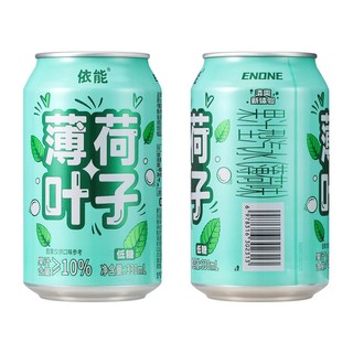 依能 薄荷口味 低糖 330ml*24罐 果汁气泡水