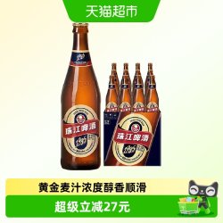 珠江啤酒 12.3°P精酿黄啤 640ml*12瓶