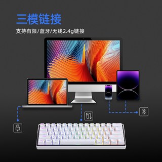 KEMOVE K61 全键热插拔 三模无线 机械键盘