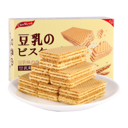 不多言 日本风味豆乳威化饼干夹心低代餐卡小零食下午茶丽脂奶酪芝士盒装 豆乳威化饼干