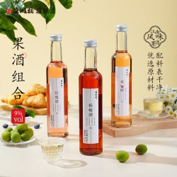 苏州桥 水果酒300ml*3瓶 桂花酿/桃醉/青梅酒