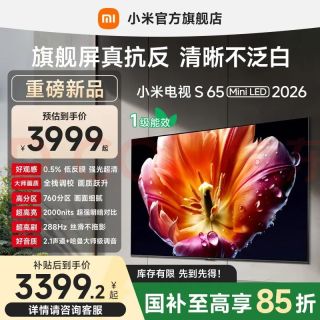 小米 MI）电视 S65 Mini LED & 2026 65英寸 低反屏288Hz 一级能效 & L65MC-S