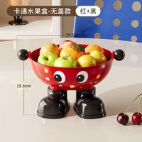OIMG 水果盘新款家用客厅干果盘 红色(无盖)