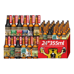 Belching Beaver 花生酱牛奶世涛 美国进口精酿啤酒 世涛黑啤 浑浊IPA啤酒 整箱装 打嗝海狸12口味