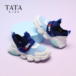 TATA他她童鞋   透气网面闪灯 儿童运动鞋