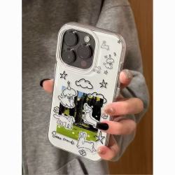 C 草原线条小兔 iPhone 17 Pro Max 手机壳
