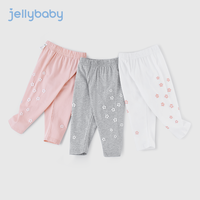 JELLYBABY 杰里贝比 印花百搭 花灰 100cm 儿童打底裤