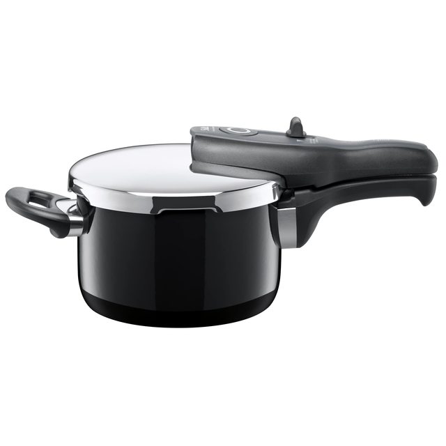 Silit Sicomatic t-Plus 压力锅 2.5 升压力锅 18 厘米 希拉钢功能陶瓷感应 3 档烹饪级别 单手控制 黑色