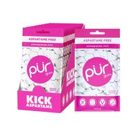 PUR Gum 木糖醇无糖口香糖 石榴薄荷味 55粒x12包 无阿斯巴甜 纯素生酮