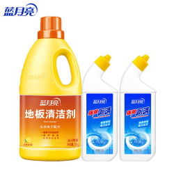 蓝月亮 强效洁厕液 洁厕灵 500g*2瓶+地板清洁剂 2kg瓶 除菌去污除重垢
