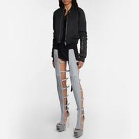 Rick Owens Spartans厚底过膝靴 灰色 38码