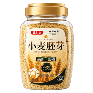 魏尔夫 小麦胚芽原味富硒即食燕麦片 456g
