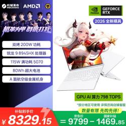 机械革命 蛟龙16Pro RTX 5070 300Hz高刷 16GB+1TB 白色 16英寸笔记本电脑