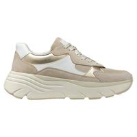 GEOX/杰欧适 早春白色拼色厚底增高透气休闲女鞋