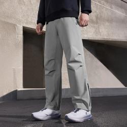 FILA 男装运动休闲裤男士时尚基础简约直筒梭织长裤冲锋裤