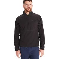 Marmot 男式 抓绒外套 Rocklin 12 拉链 轻量级 Black 尺码Medium