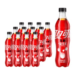 可口可乐 纤维+零卡无糖 30%膳食纤维 汽水500ml*12