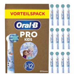 Oral-B Pro 儿童 3 + 迪士尼冰雪奇缘替换牙刷头 白色 12 件装