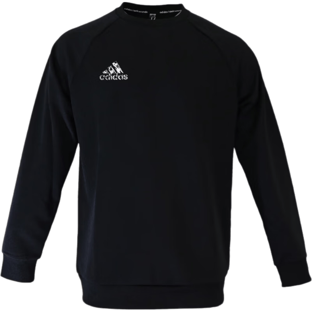 adidas 男运动套头卫衣 黑色 S
