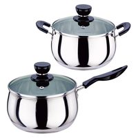 Jidaocook 加厚不锈钢 单柄单底16CM 奶锅