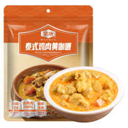 金唐 泰式鸡肉黄咖喱 200g 预制菜