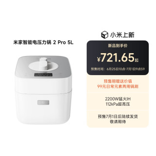 国家补贴、新品发售：米家 电压力锅 2 Pro 5L