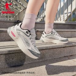 乔丹 跑步鞋女生厚底缓震运动鞋2026新款学生轻便休闲跑鞋