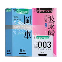 冈本 003水润组合 安全套 18片（003*3片+超薄玻尿酸*15片）