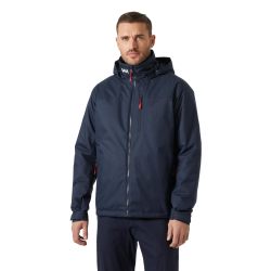 HELLY HANSEN 男士连帽中层夹克 防水防风透气 保暖绝缘帆船运动外套