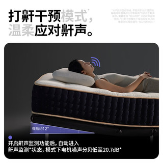 菠萝斑马 0号智能床黑巧Max 含床头床架+黑绷带 1.5*2米