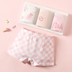 芬腾 纯棉平角内裤女童 4条装 颜色可选