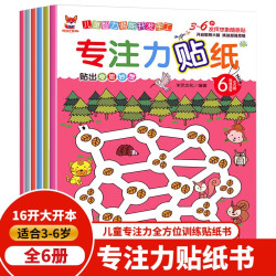 《专注力贴纸书》6册