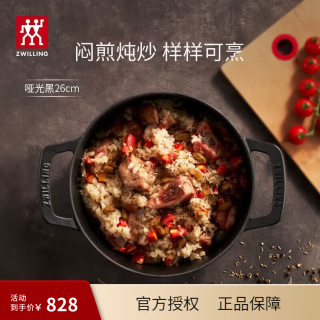 今日必买：双立人 珐琅锅汤锅炖锅Dragon龙铸铁锅 26cm
