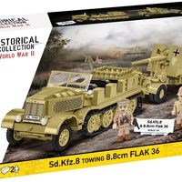 COBI 历史系列二战Sd.Kfz。8 牵引 8.8 厘米旗杆 36,975 件