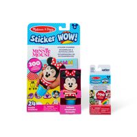 Melissa & Doug 贴纸哇!™ Disney 米妮老鼠套装:24 页活动垫,印章,500 张贴纸,迷你垫,艺术和工艺品解压玩具收藏人物