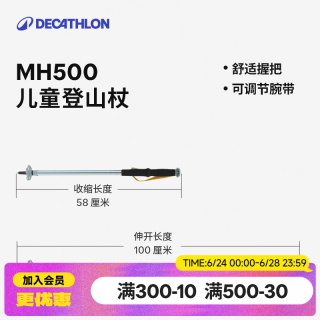 迪卡侬 QUJR 儿童伸缩登山杖
