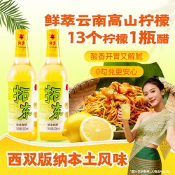 拓东滇池牌柠檬醋500ml柠檬鸡凉拌泡椒鸡脚