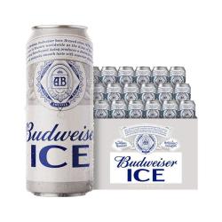 百威 啤酒冰啤500ml*18听罐装清爽啤酒大罐整箱包邮官方旗舰店