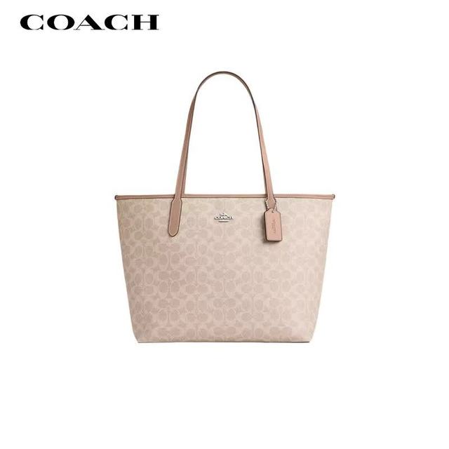 PLUS会员：COACH 女士CITY大号单肩托特包电脑包CV976