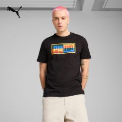 PUMA BOX TEE 687678 撞色印花圆领短袖T恤