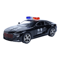 巴美卡 1:32宾利穆勒特警车合金回力车玩具模型