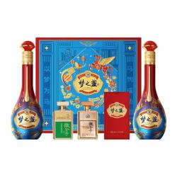 洋河 梦之蓝马年春节礼盒 梦之蓝40.8度260mL*2瓶+微分子100mL*2瓶
