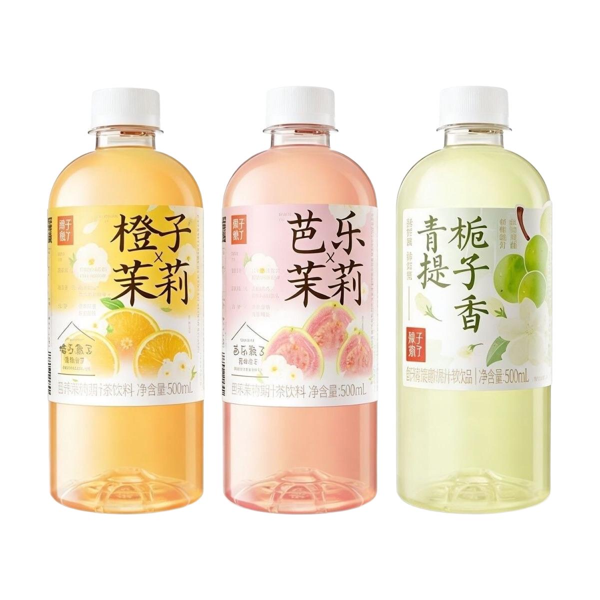 果子熟了 果味茶饮料 芭乐茉莉栀子青提橙子味 500ml