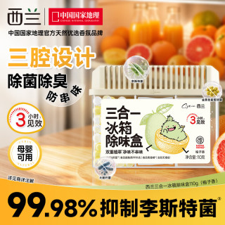 西兰 冰箱除味盒 清新柚子香 110g*1 除臭除味剂