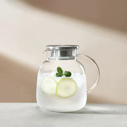 青苹果 家用耐高温冷水壶大容量 单只圆趣壶1800ml
