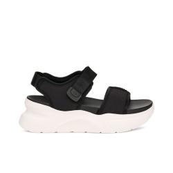 UGG 春季女士舒适坡跟厚底可调节束带休闲凉鞋 1170552黑色