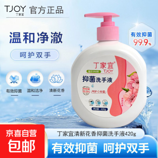 丁家宜抑菌洗手液420g花香去污温和护手儿童成人健康抑菌99.9% 420g*1瓶