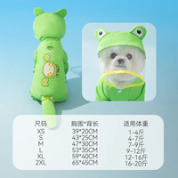 嬉皮狗 小狗狗雨衣四脚防水全包泰迪比熊雪纳瑞小型犬宠物防脏衣服
